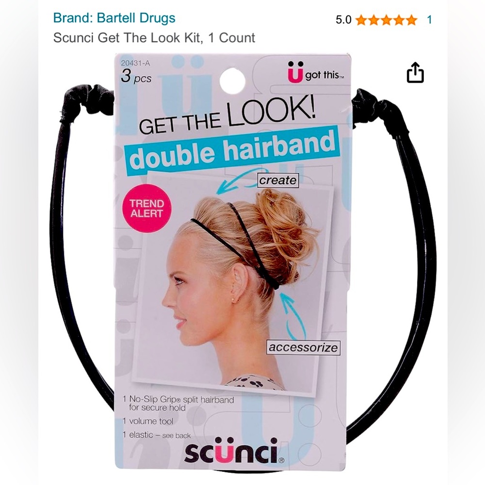 Scunci Get The Look Kit, 3 pieces